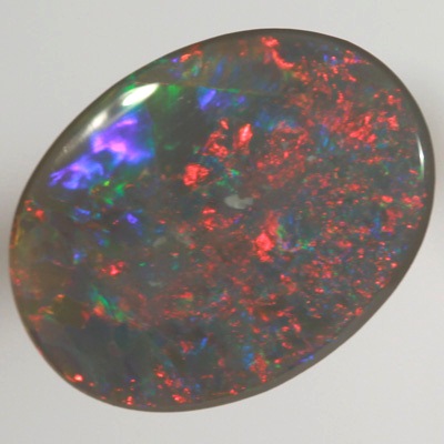 SOLID BLACK OPAL Bright red and orange contrasted by blue SEE VIDEOS